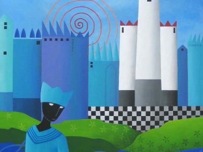 blauwe-stad-90X90-VERKOCHT